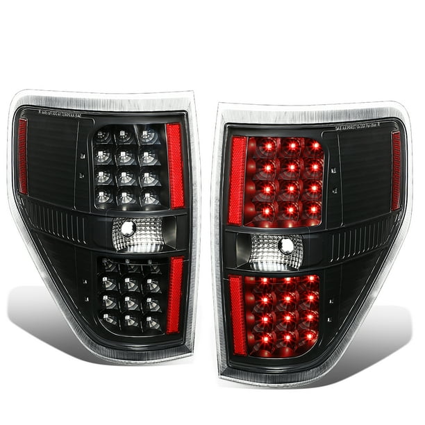 Fit Smoke Lens 2009-2014 Ford F150 Pickup LED Brake Lamps Tail Lights Left+Right